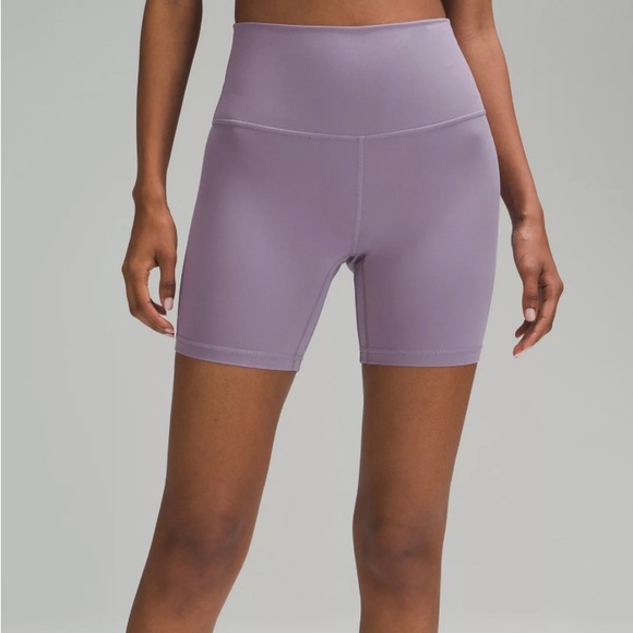 Lululemon Purple Athletica Shorts | Lululemon Biker Shorts 7" - Picture 1 of 4